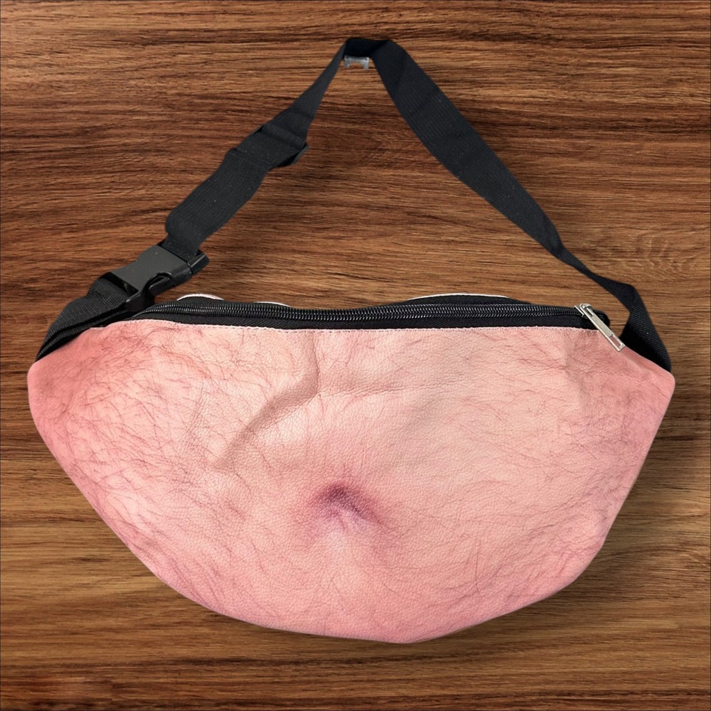 Funny Dad Bod Belly‎ Fanny Pack Waist Bag Beer Money Pouch Novelty Gag Gift